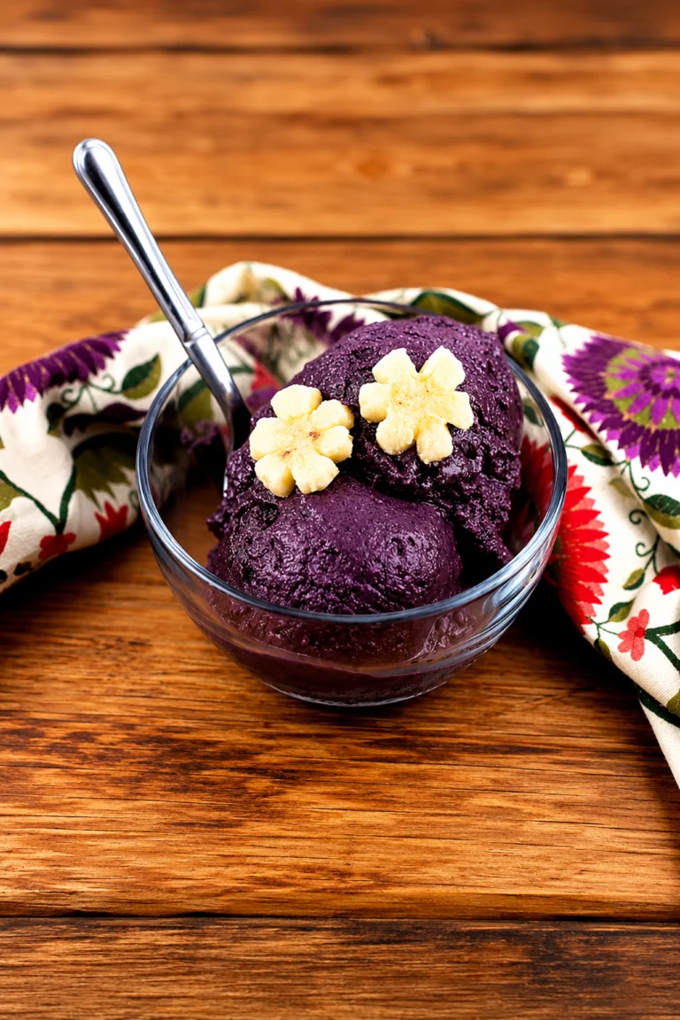 foto de un helado de acai para ilustrar ¿Cómo hacer helado de açaí en casa?