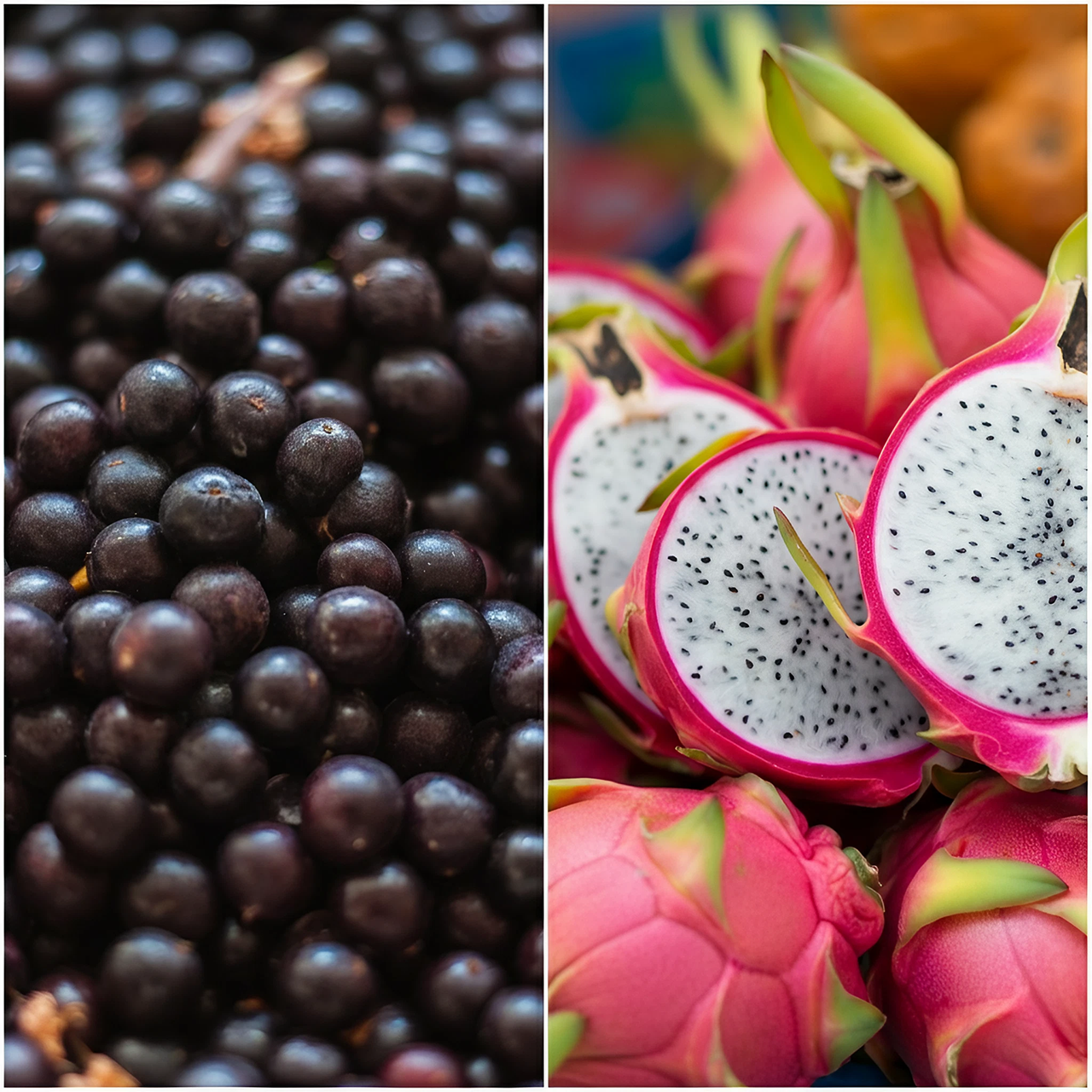 Açaí y Pitaya: diferencias y beneficios de estos superalimentos