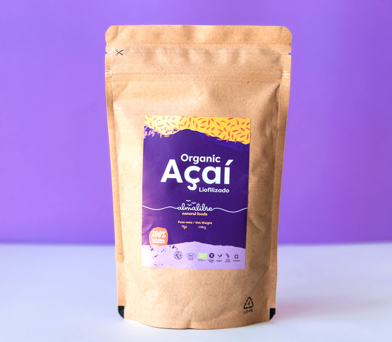 imagen de açaí liofilizado para donde comprar açaí en polvo en valencia