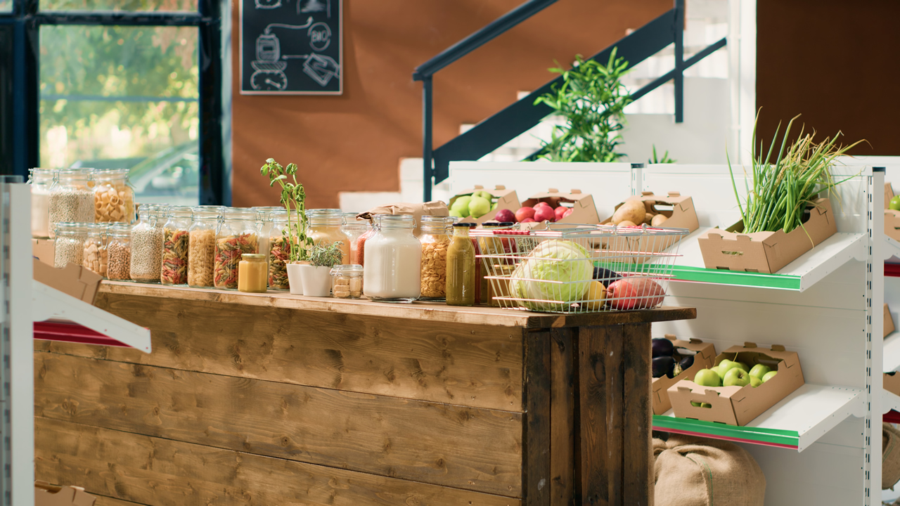 foto de una tienda vegana para que productos venden en una tienda apta para veganos