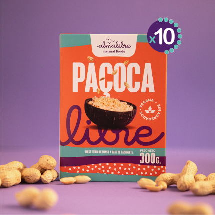 Paçoca Almalibre Pack de 10 unidades