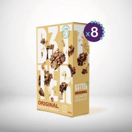 B3TTER Original Crunchy Granola Pack de 8 unidades