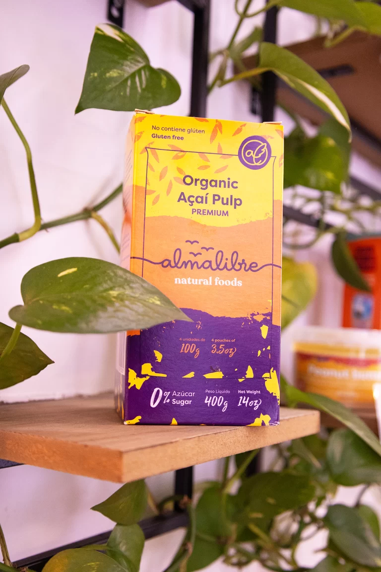 imagen y foto de pulpa de açaí almalibre premium 14% solidos, unicas calidad premium en España y Europa