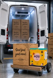 foto de una camioneta para el artículo de como elegir un ben proveedor de acai fiable en españa y europa