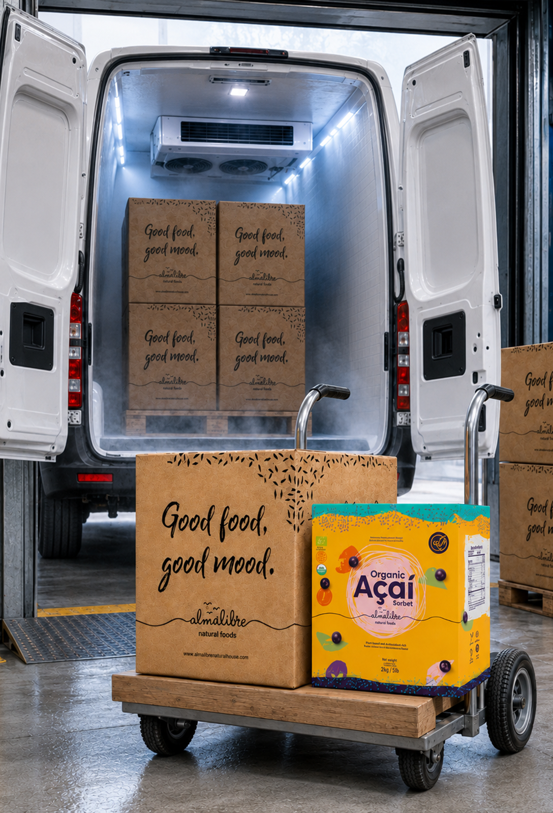 foto de una camioneta para el artículo de como elegir un ben proveedor de acai fiable en españa y europa
